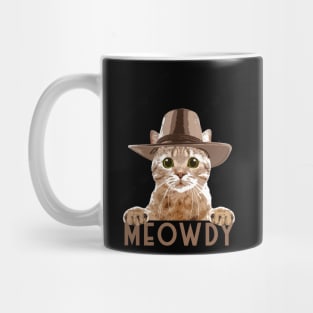 Meowdy Funny Cat Mug